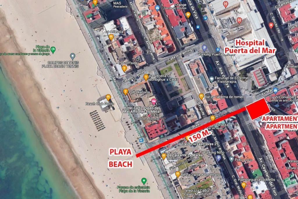 Apartamento Puerta Del Mar Cadiz Bagian luar foto